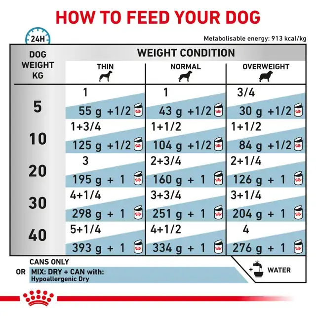 Royal Canin Hypoallergenic 6x400 g Yaş Köpek Maması (SKT:03.2027) – Gıda Alerjileri İçin Veteriner Diyet