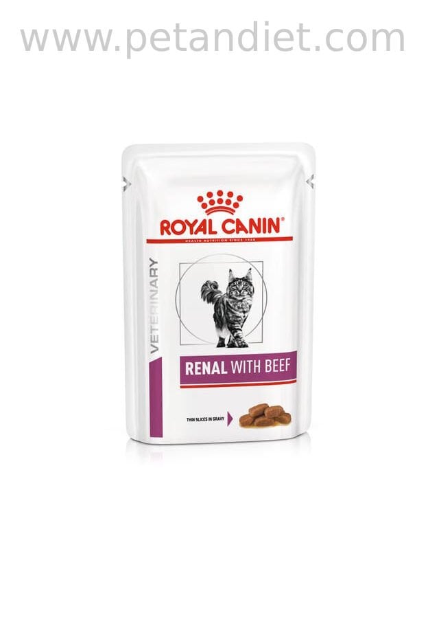 Royal Canin Renal Sığır 12×85 g Yaş Kedi Maması (SKT:2028) – Böbrek Sağlığı İçin Veteriner Diyet