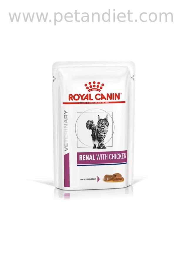 Royal Canin Renal Tavuk 12×85 g Yaş Kedi Maması (SKT:11.2027) – Böbrek Sağlığı İçin Veteriner Diyet