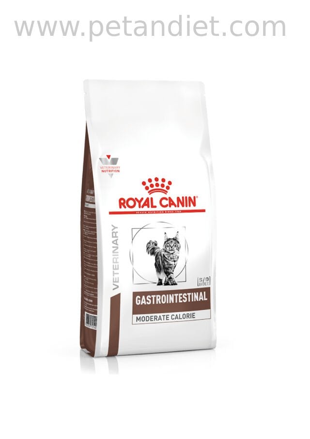 Royal Canin Gastrointestinal Moderate Calorie 2 Kg Kedi Maması – Sindirim & Kilo Kontrolü İçin Veteriner Diyet