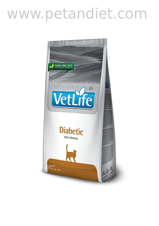 Vet Life Diabetic 2 Kg Kedi Maması – Diyabet (Şeker Hastalığı) İçin Veteriner Diyet