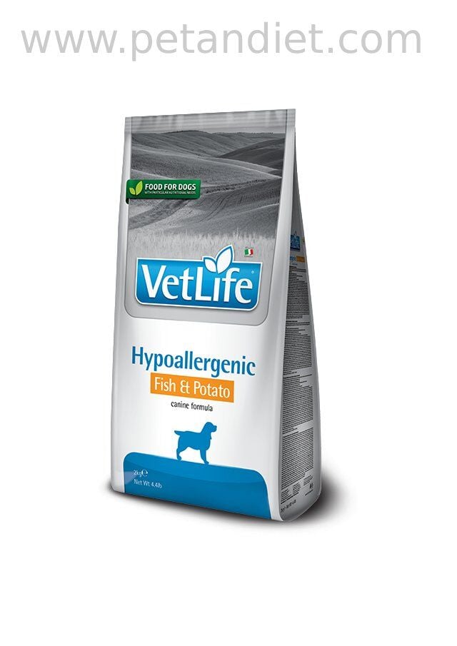 Vetlife Hypoallergenic Fish & Potato 12 KG | Alerjik Köpekler İçin Veteriner Diyet