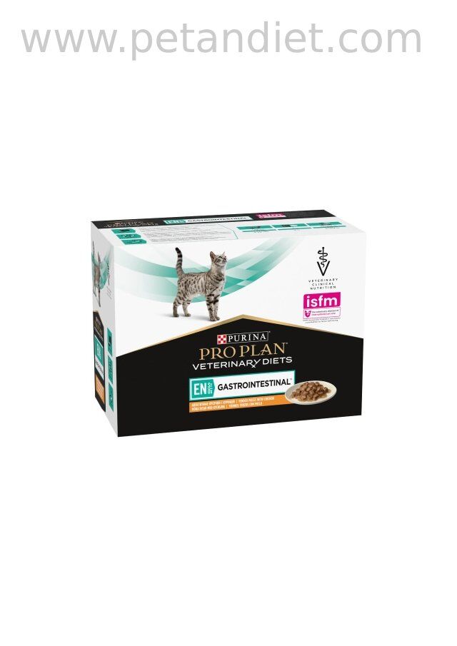 Pro Plan EN Gastrointestinal Tavuklu Pouch Kedi Maması 10x85g | Sindirim Destekleyici Kedi Yaş Maması