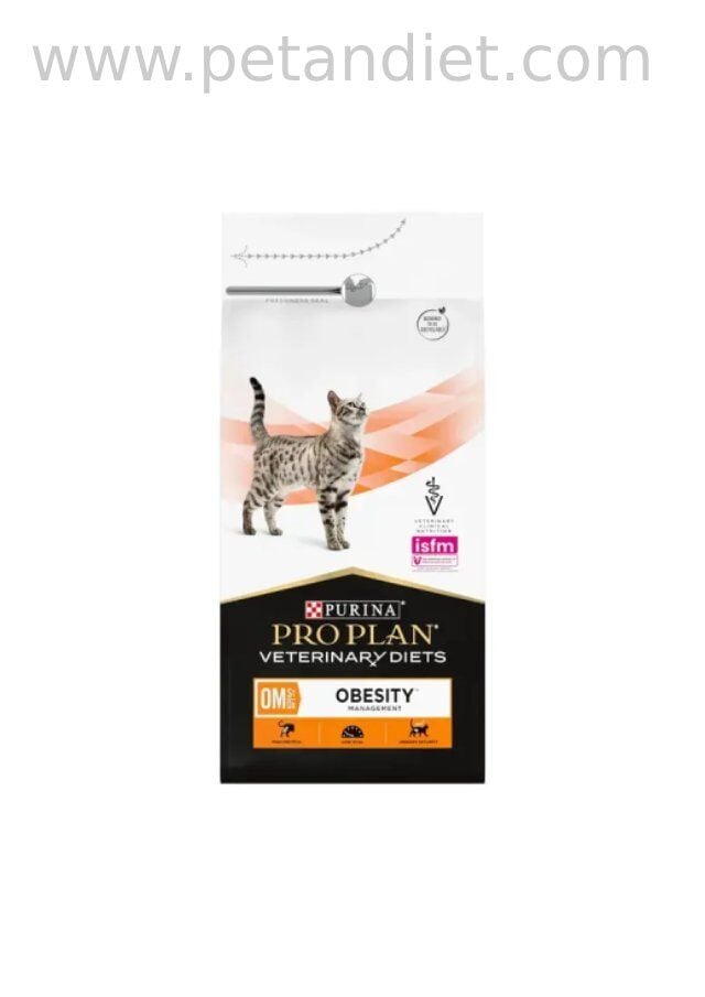 Pro Plan Veterinary Diets OM 5 KG Kedi Maması | Obezite ve Kilo Kontrolü İçin Veteriner Diyet (SKT:08.2027)