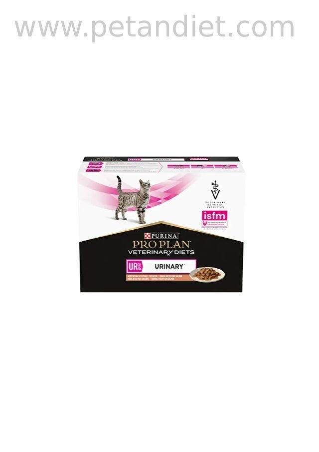 Pro Plan Veterinary Diets UR Urinary Somonlu Pouch Kedi Maması 10x85g | Üriner Sistem Destekleyici Kedi Yaş Maması