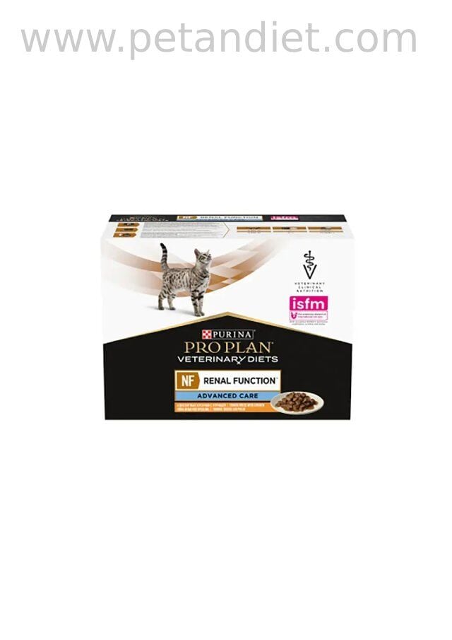 Pro Plan NF Renal Tavuklu Pouch Kedi Maması 10x85g | Böbrek Destekleyici Veteriner Diyet Kedi Yaş Maması