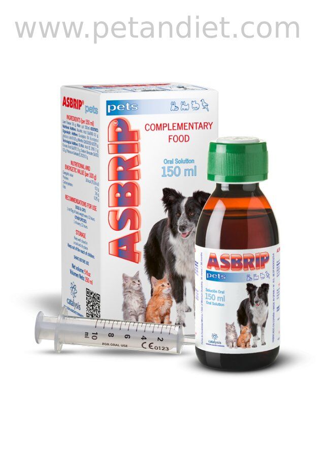Asbrip Pets 150 ML | Kedi & Köpek Astım ve Solunum Yolu Desteği skt:05/2027