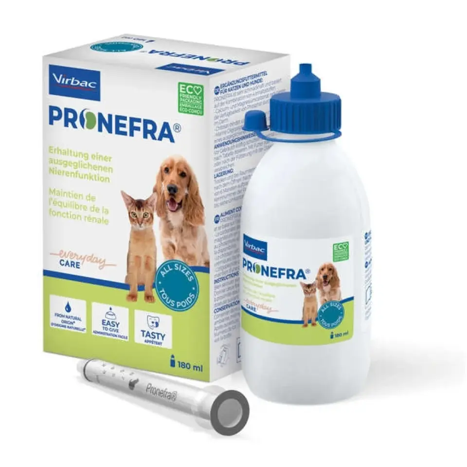 Virbac Pronefra 180 ml | Kedi ve Köpekler İçin Böbrek Destekleyici Takviye skt :2028