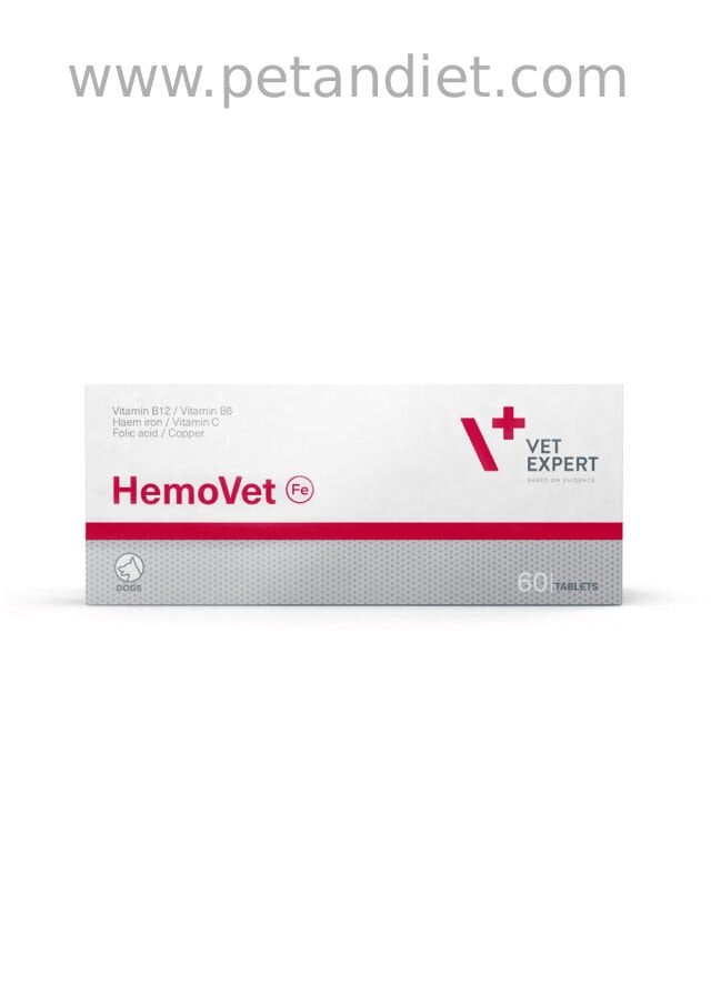 Vet Expert HemoVet 60 Tablet | Kedi ve Köpekler İçin Kan Yapıcı Takviye