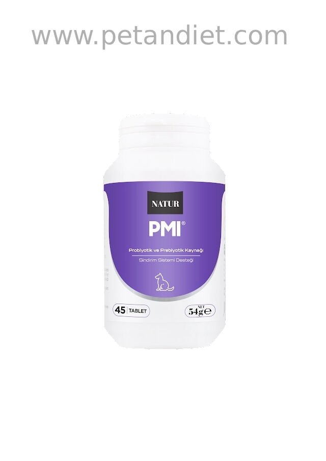 Natur PMI Prebiyotik 45 Tablet | Kedi & Köpek Sindirim Desteği skt:03/2027