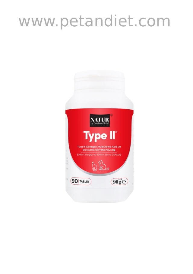 Natur Type II Collagen Kedi Köpek 90 Tablet | Eklem ve Kıkırdak Desteği