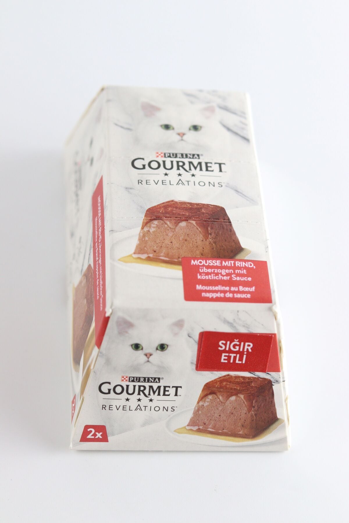 Purina Gourmet Revelations Sığır Etli Konserve Kedi Maması 2 x 57 Gr- 12 ADET (SKT:12.2027)