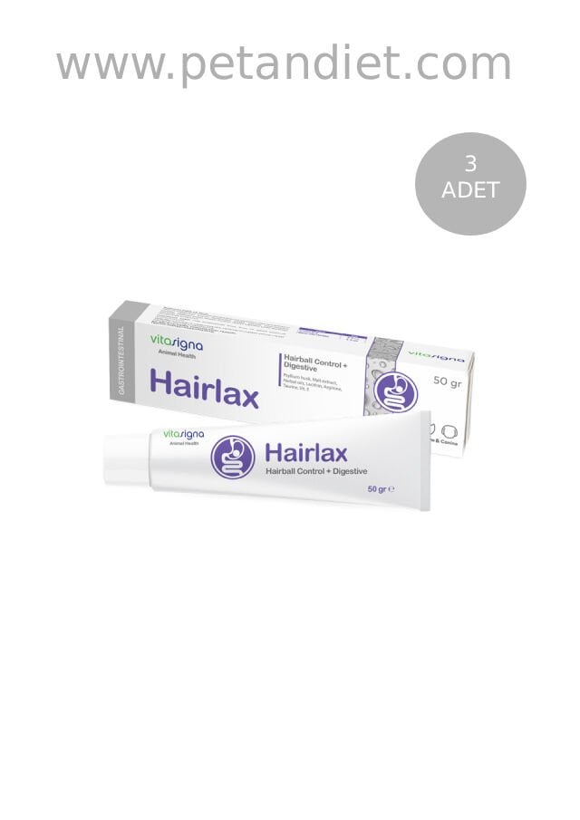 Vitasigna Hairlax 3x50 GR | Kediler İçin Tüy Yumağı Önleyici Macun