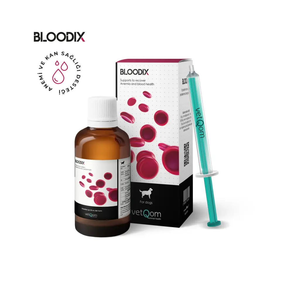 vetQom Bloodix Köpek – Anemi ve Kan Sağlığı  90ml.  ( SKT:2028 )