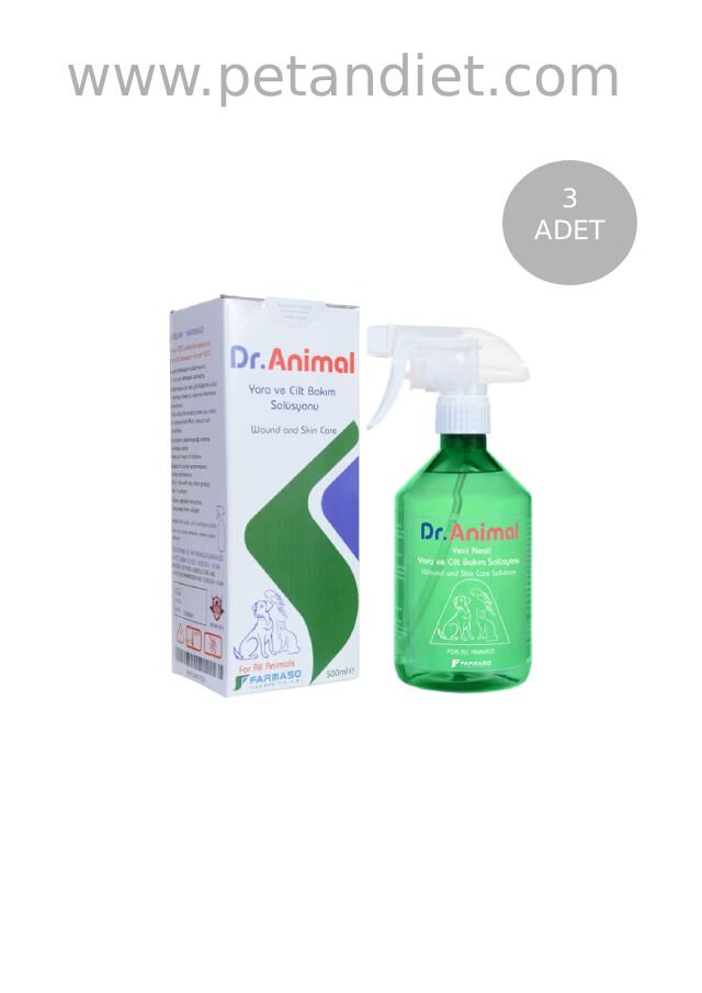 Dr. Animal Ağız Göz Kulak 500 ml | Kedi Köpek Deri Bakım Solüsyonu