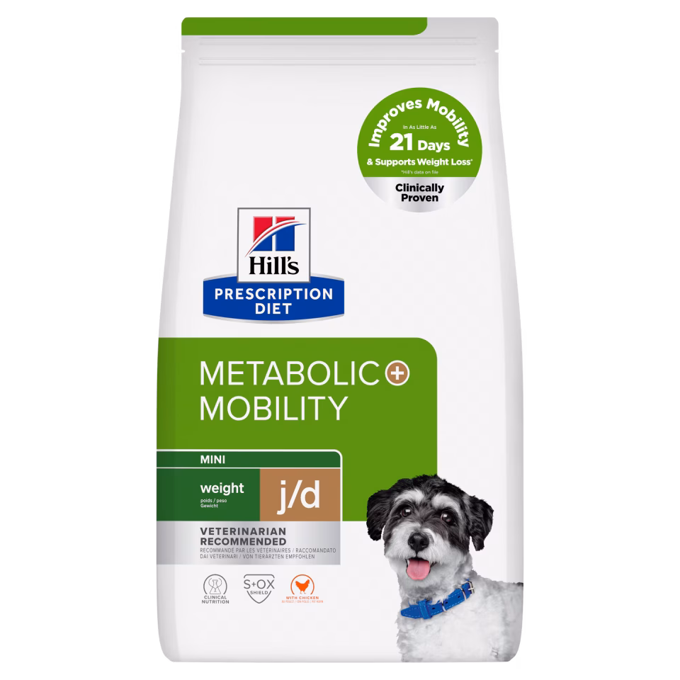 Hill's Prescription Diet Metabolic + Mobility j/d Mini Irk Köpek Maması 3 Kg (SKT:02.2028)