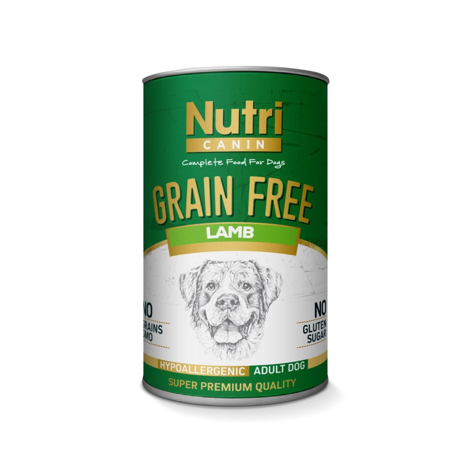 Nutri Canin Grain Free Tahılsız Kuzu Etli Patesli Köpek Konservesi 400 Gr (6 ADET)