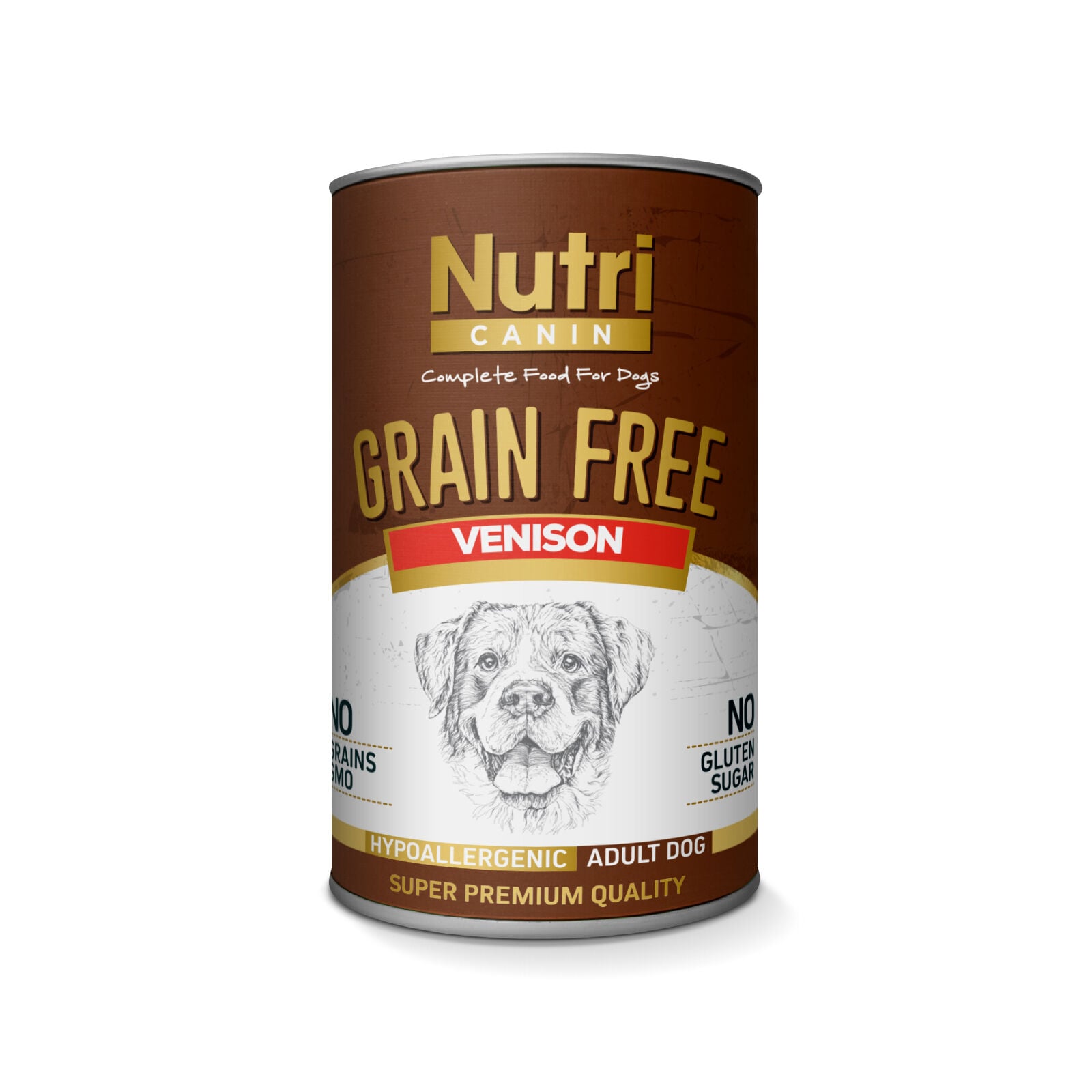 Nutri Canin Grain Free Tahılsız Geyikli Patatesli Köpek Konservesi 400 Gr (6 ADET)