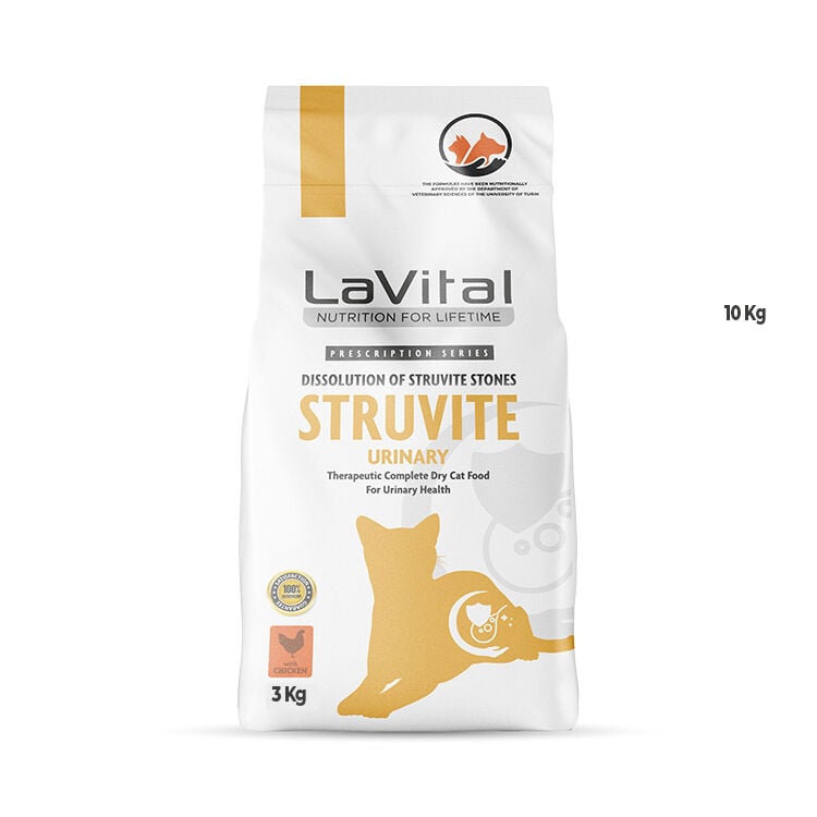 Lavital Struvite  Üriner Sistem Destekleyici Tavuklu Kedi Maması 3 Kg SKT:2028
