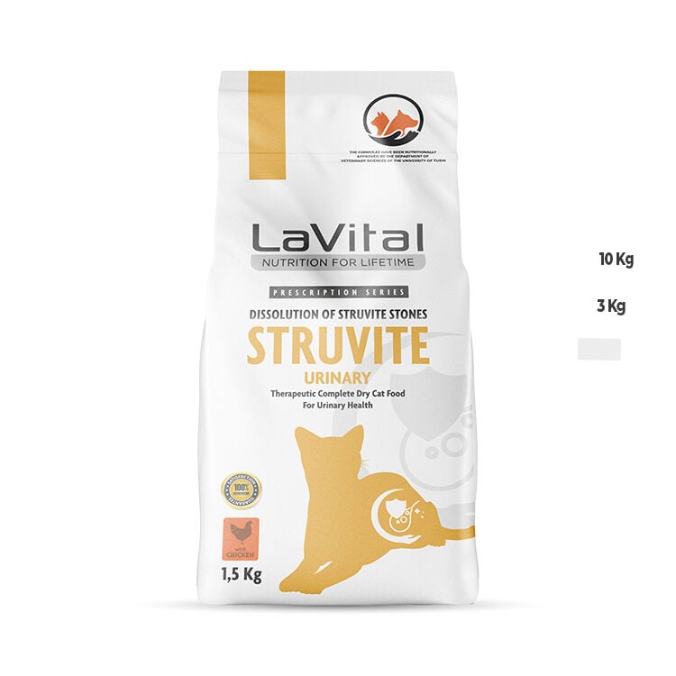 Lavital Struvite Üriner Sistem Destekleyici Tavuklu Kedi Maması 1.5 Kg SKT:12.2027