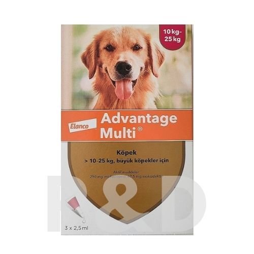 Elanco Advantage Multi Köpek 10-25 Kg İçin 3 pipet