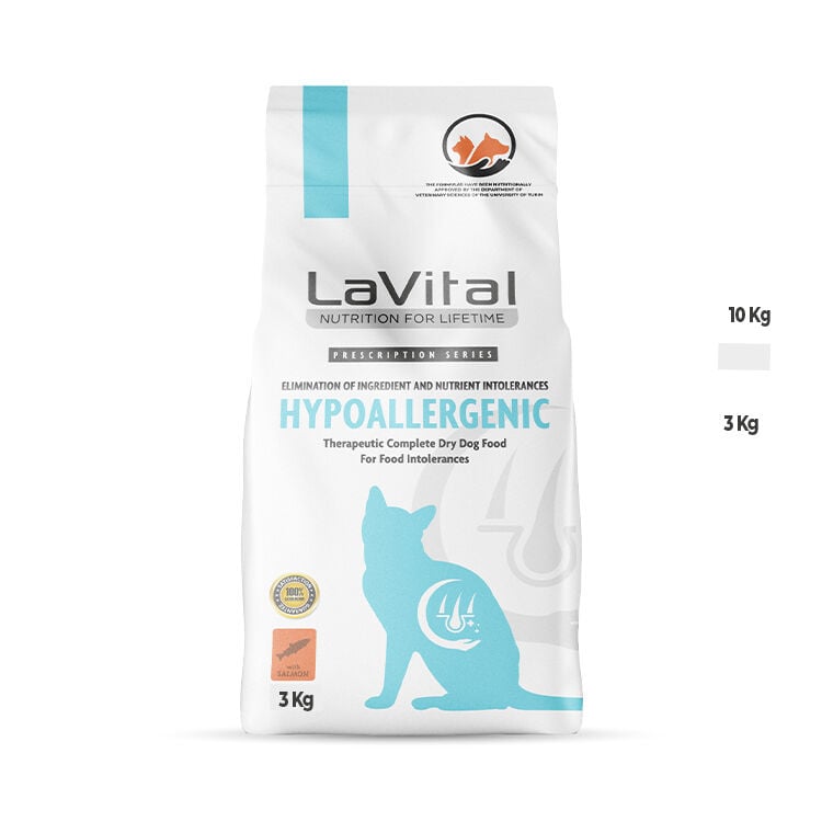 LaVital Hypoallergenic Somonlu Kedi Maması 3 Kg SKT:2028