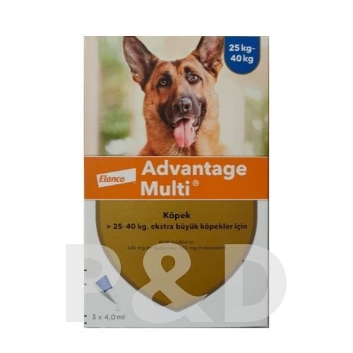 Elanco Advantage Multi Köpek. 25-40 Kg İçin 3 pipet SKT:2027