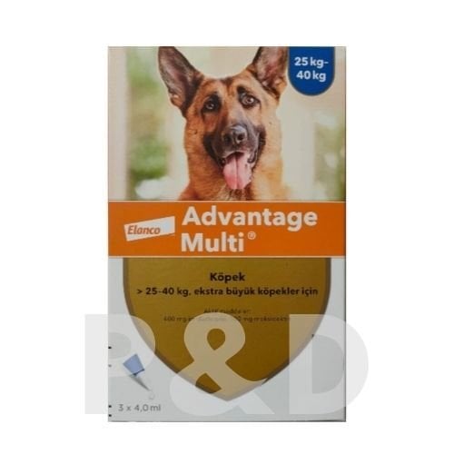 Elanco Advantage Multi Köpek. 25-40 Kg İçin 3 pipet SKT:2027