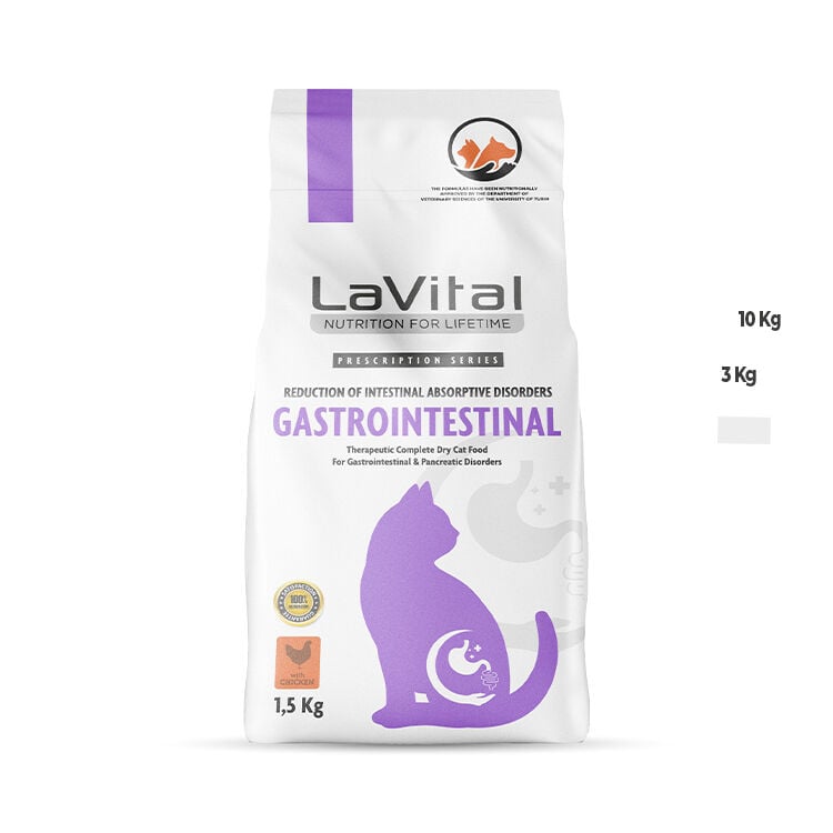 LaVital  Gastrointestinal Tavuklu Kedi Maması 1.5 KG  SKT:11.2027