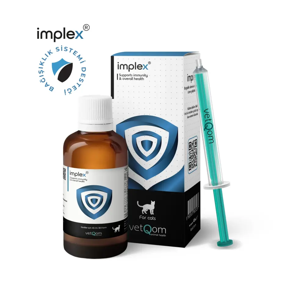 vetQom Implex Kedi – Immune Support – Bağışıklık Sistemi Desteği – 45 ml. ( SKT:2028 )