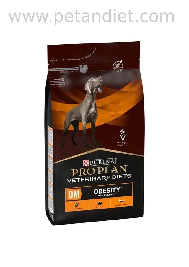Pro Plan Veterinary Diets OM Obesity Management 12 KG Köpek Maması | Kilo Kontrolü İçin Veteriner Diyet