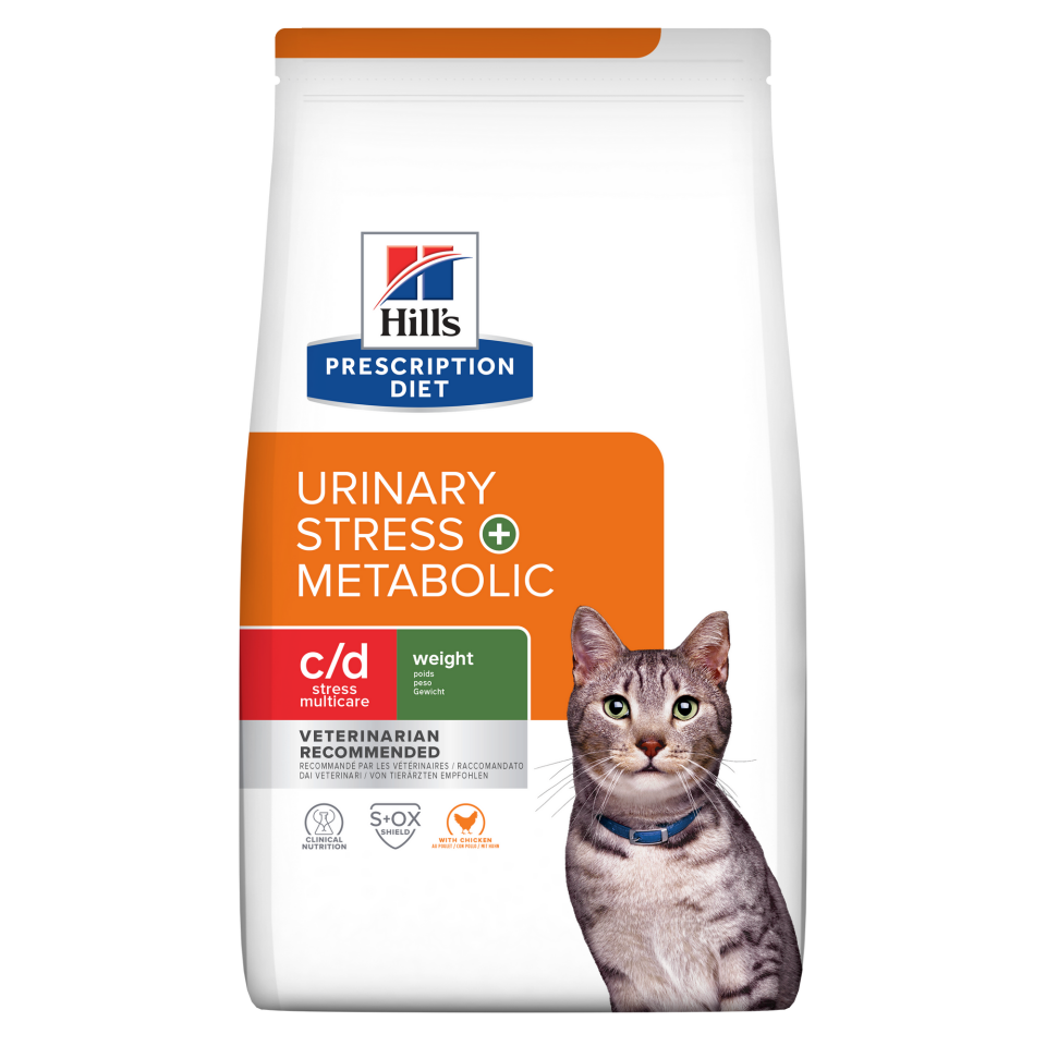 Hill's Prescription Diet c/d Urinary+ Stress + Metabolic + Weight Kedi Maması 1.5 Kg (SKT:08.2027)