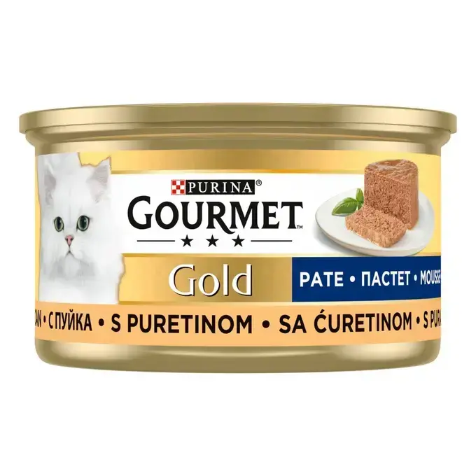 Purina Gourmet Gold Kıyılmış Hindili Yaş Kedi Maması 85 Gr X 24 Adet
