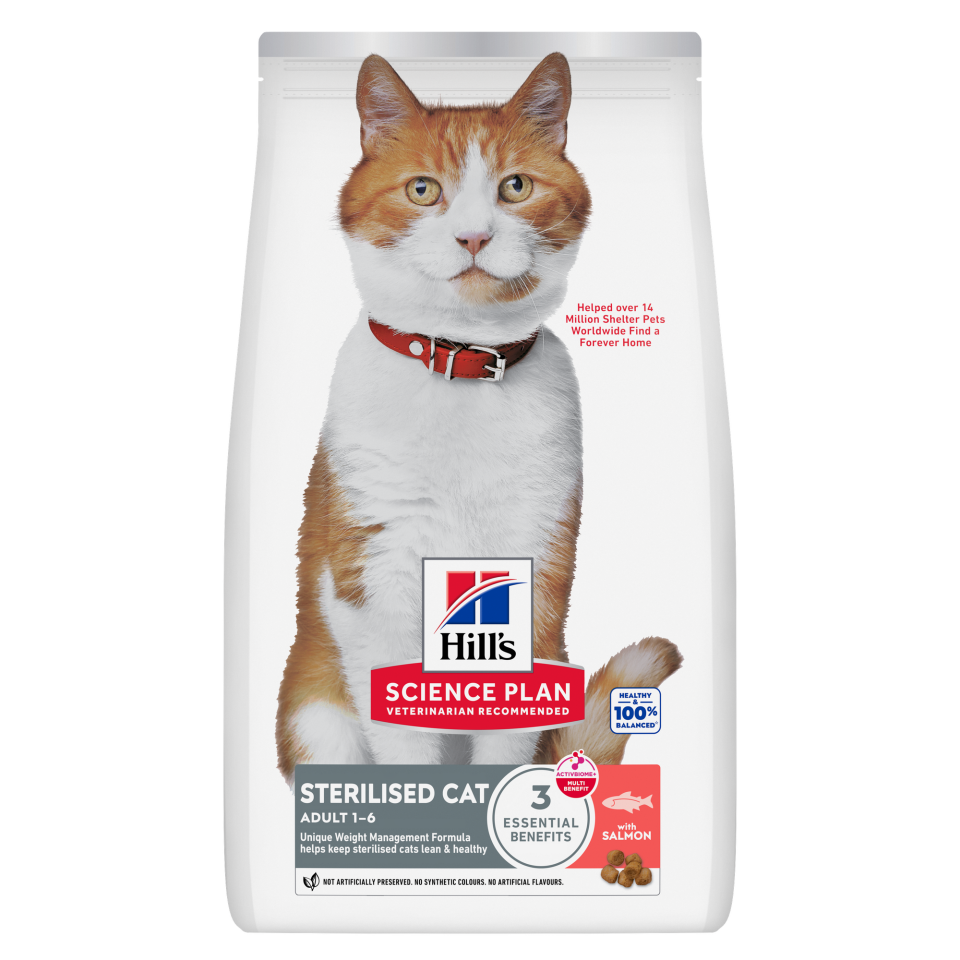 Hill's SCIENCE PLAN Somonlu Kısırlaştırılmış Yetişkin Kedi Maması 3 Kg (SKT:11.2027)