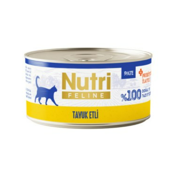 Nutri Feline Tavuk Etli Kedi Maması  (SKT :2028)  70 Gr X 24 Adet