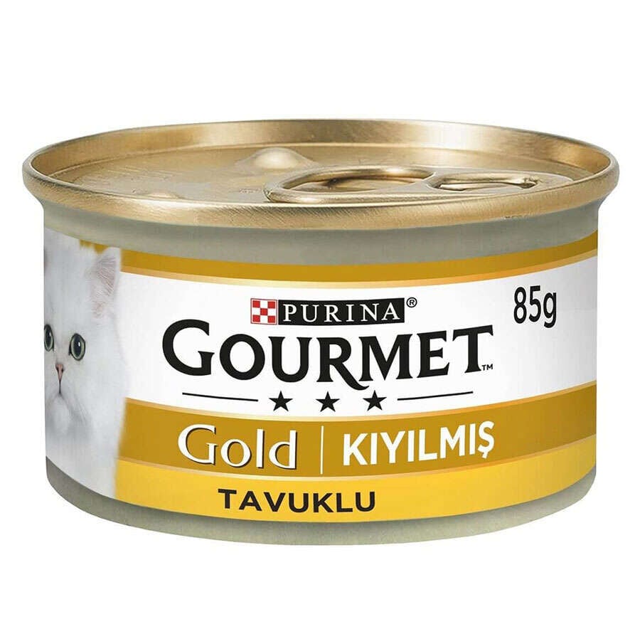 Purina Gourmet Gold Kıyılmış Tavuklu Konserve Kedi Maması 85 Gr x 24 Adet