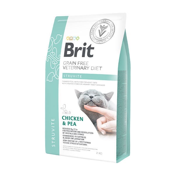 Brit Care Veterinary Diet Struvite İdrar Yolu Sağlığı Destekleyici Tahılsız Kedi Maması 2 Kg