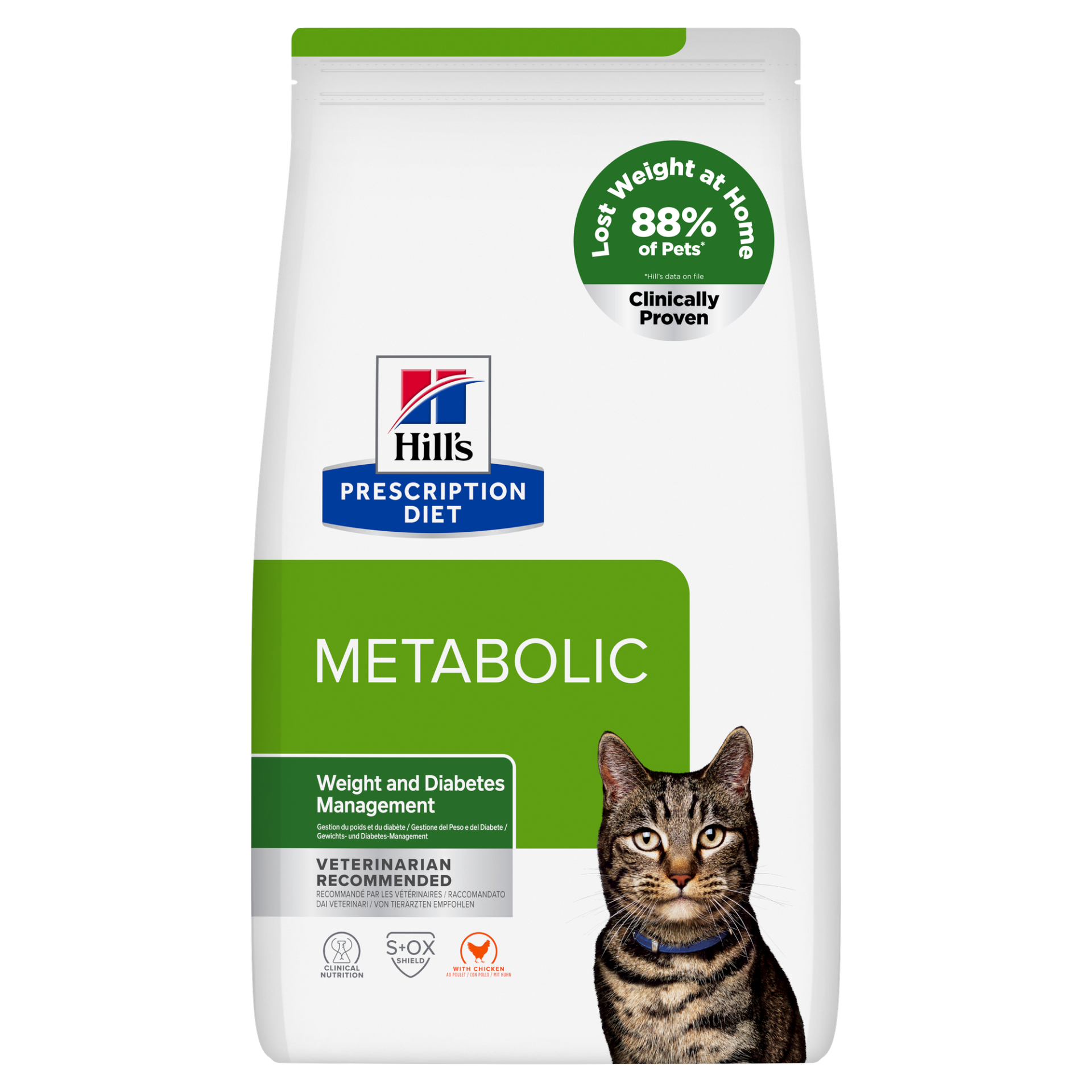 Hill's Metabolic Weight and Diabetes Management Tavuklu Kedi Maması 3 kg  SKT :2027