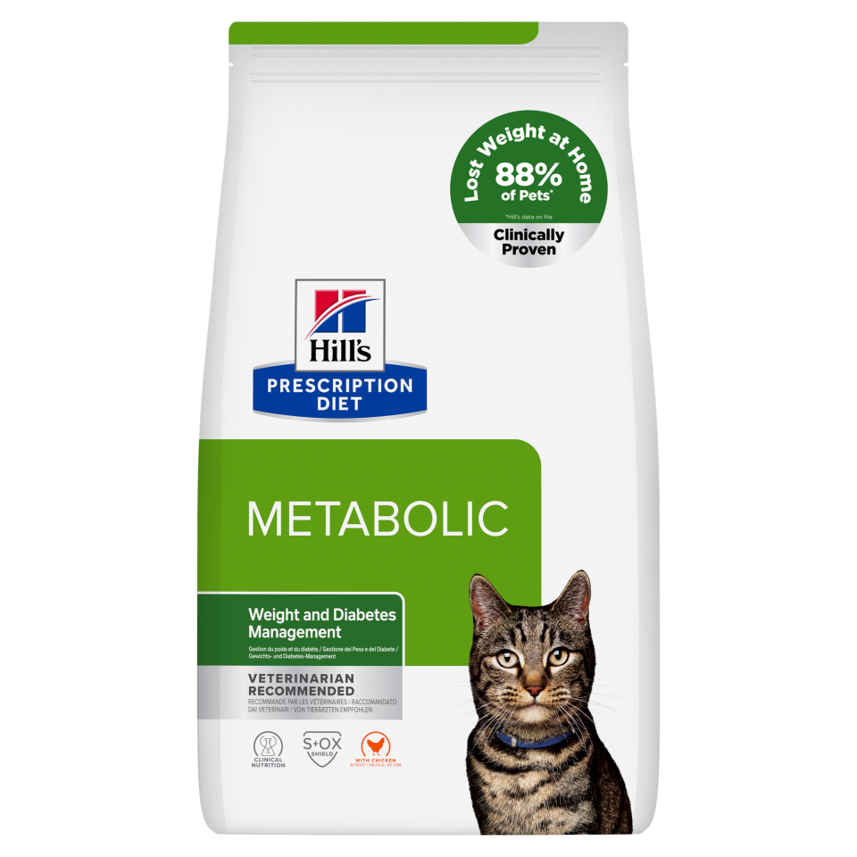 Hill's Metabolic Weight and Diabetes Management Tavuklu Kedi Maması 3 kg  (SKT:09.2027)