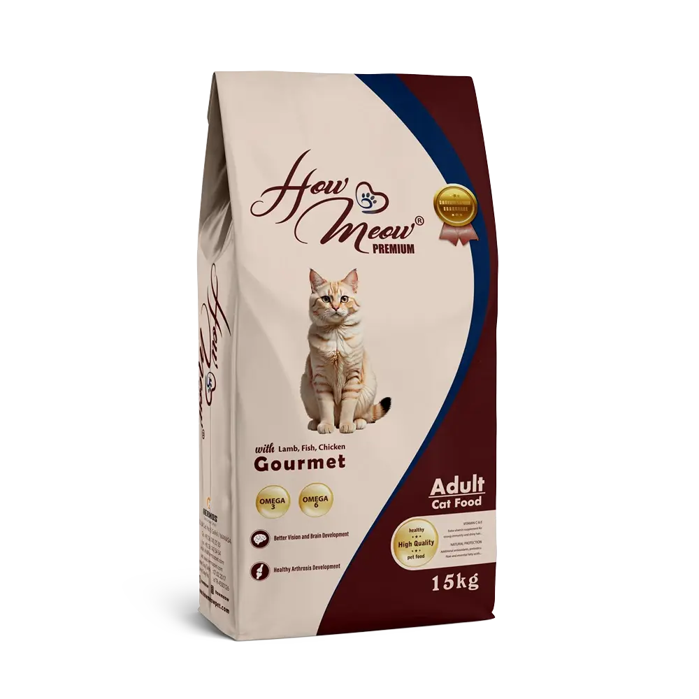 How Meow Yetişkin Kedi Maması Gourmet  15 Kg    SKT:06.2027