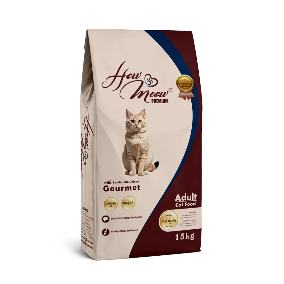 How Meow Yetişkin Kedi Maması Gourmet  15 Kg    SKT:06.2027