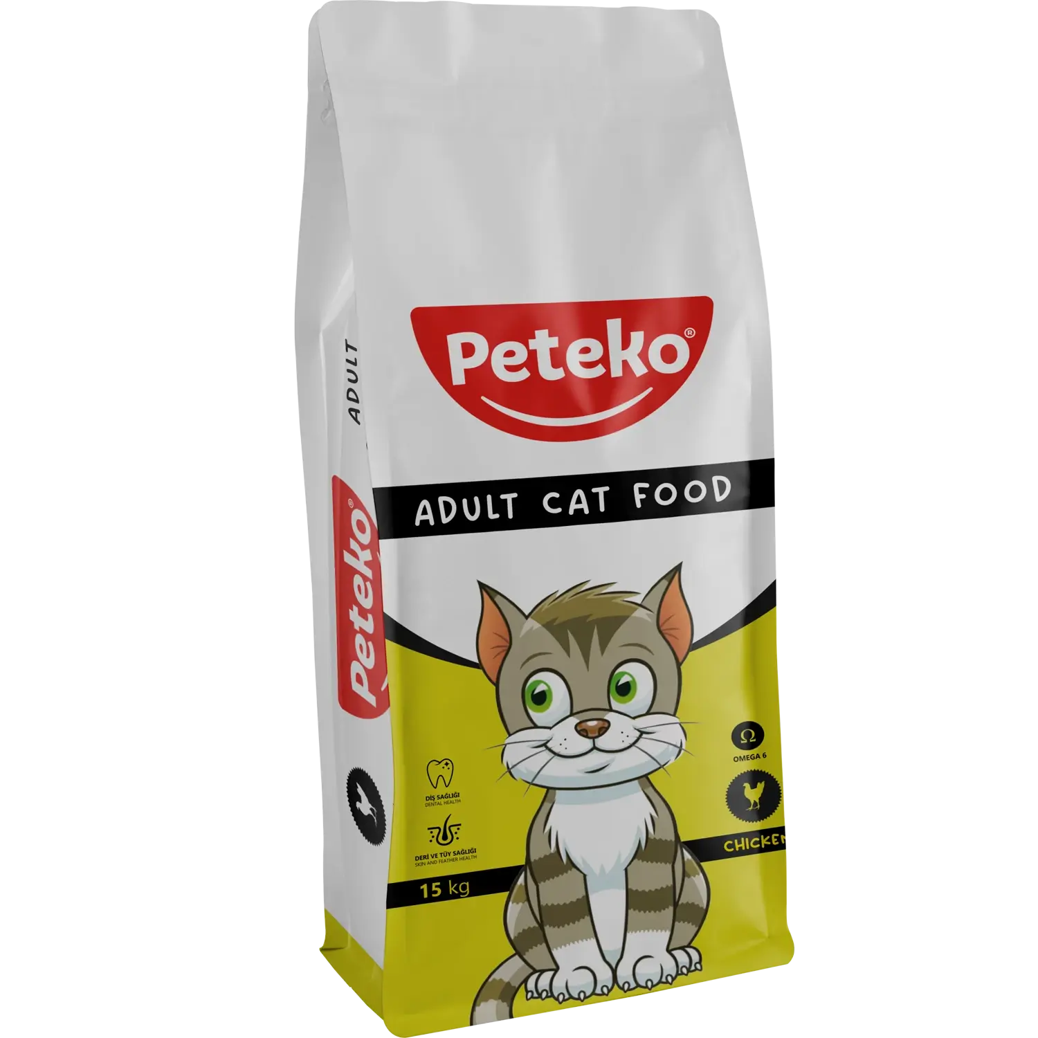 Peteko Tavuklu Yetişkin Kedi Maması  15 Kg ( SKT: 08.2027 )