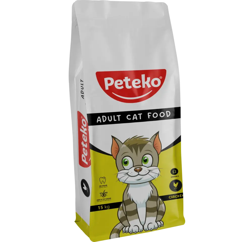 Peteko Tavuklu Yetişkin Kedi Maması  15 Kg ( SKT: 08.2027 )