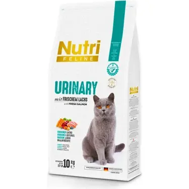 Nutri Feline Urinary Böbrek Sağlığı Destekleyici Somonlu Düşük Tahıllı Yetişkin Kedi Maması 10 Kg