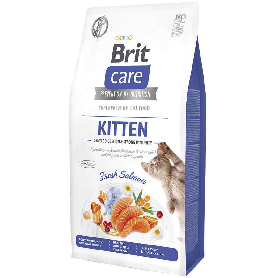 Brit Care Kitten Gentle Digestion & Strong Immunity Somonlu Tahılsız Yavru Kedi Maması 7 Kg