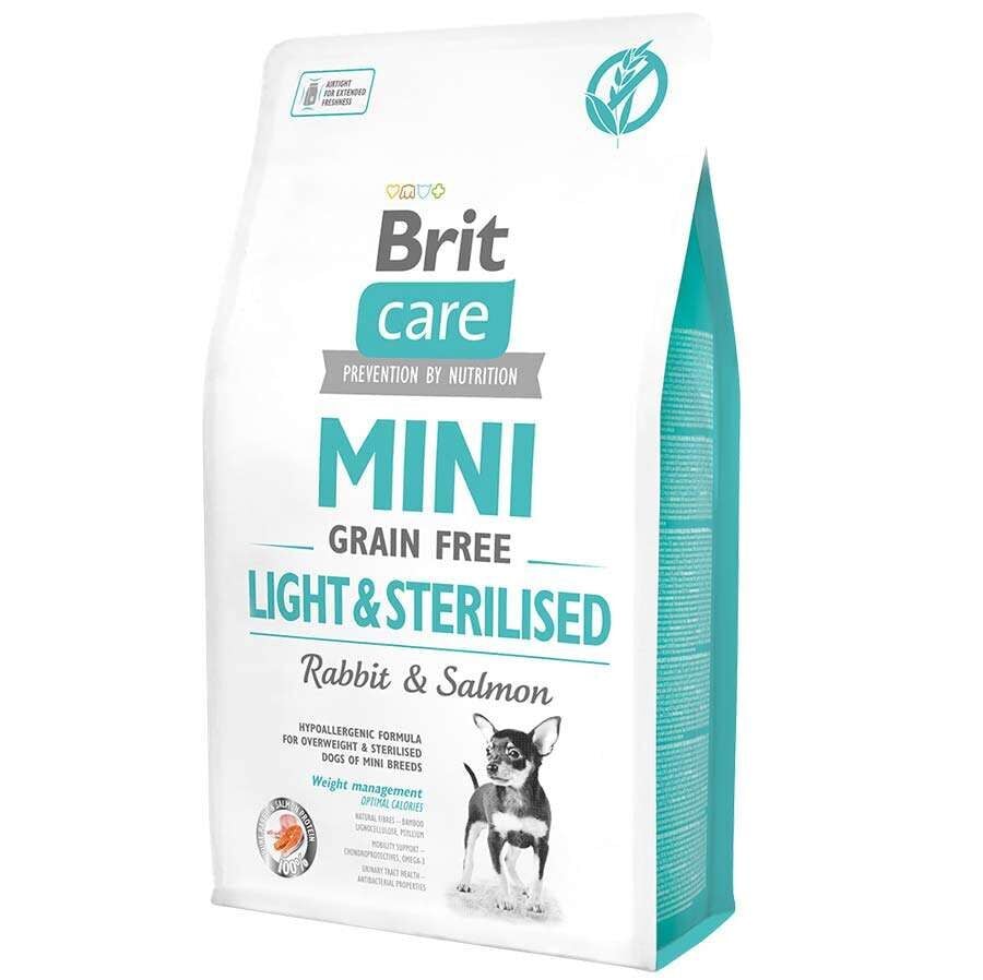Brit Care Mini Light Sterilised Tavşanlı Tahılsız Köpek Maması 2 Kg