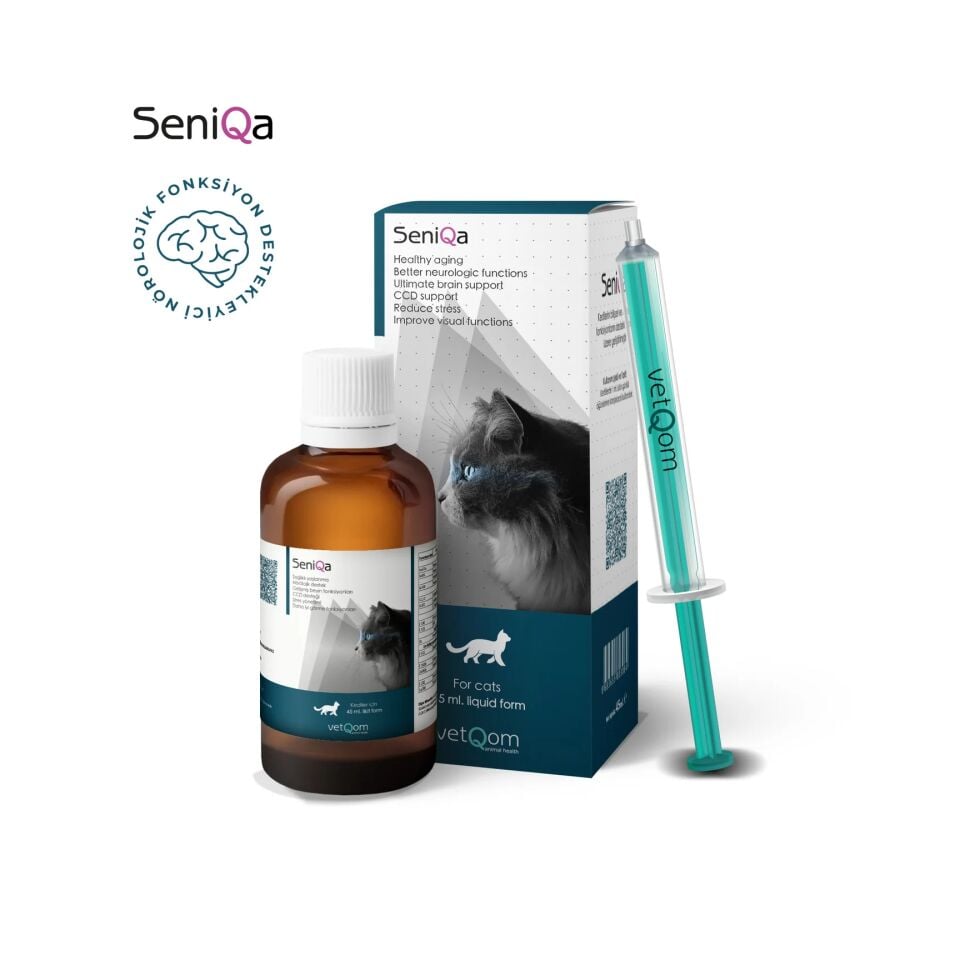 vetQom SeniQa Cat - Cognitive and Neurological Function Supportive 45 ml
