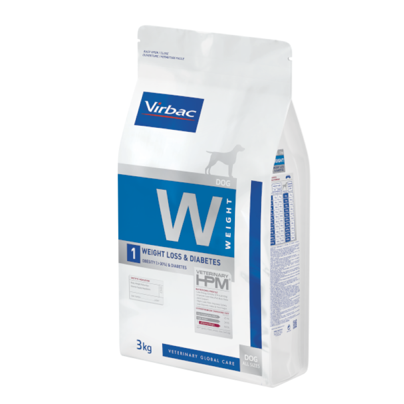 Virbac W1 Weight Loss & Diabetes Yetişkin Köpek Maması 3 Kg