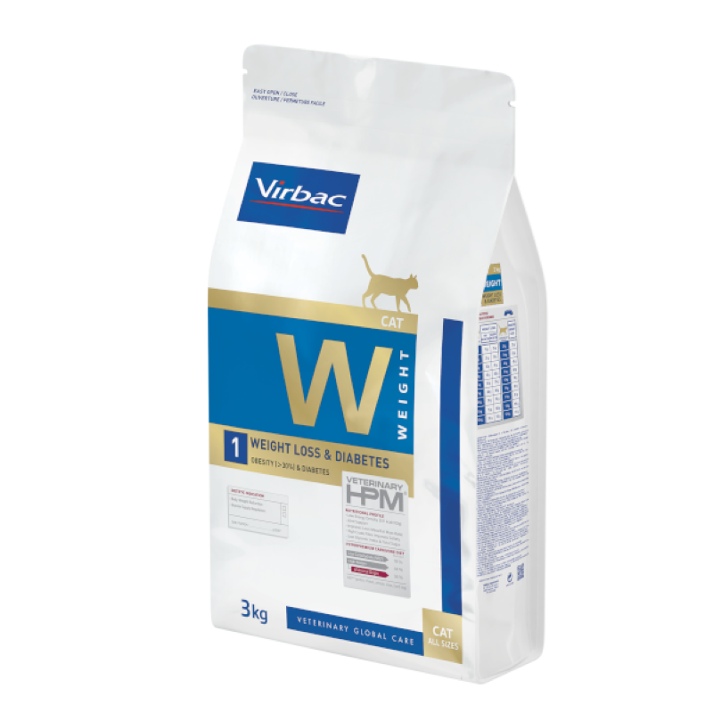 Virbac W1 Weight Loss & Diabetes Yetişkin Kedi Maması 3 Kg