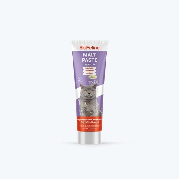 BioFeline Malt Macunu Tüy Yumağı Önleyici & Sindirim Destekleyici Kedi Malt Macunu 100 Gr (3 ADET)